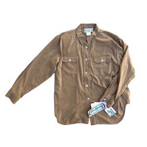 SAINT GERMAIN PARIS Vintage 80s NWT Button Up Blouse Top Shirt Women's LARGE‌‌‌